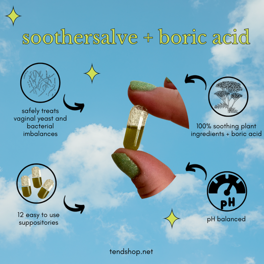 soothersalve suppositories + boric acid